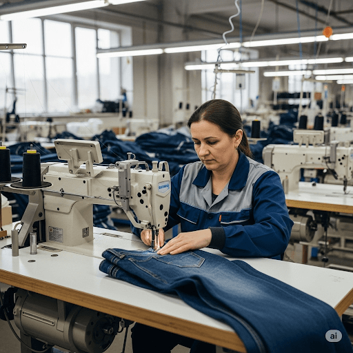 Curso Manejo de Máquinas de confección industrial para Jean Sena